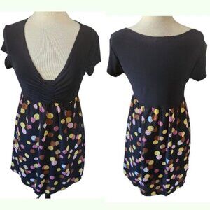 Favé Medium Y2K Colorful Polka Dot Fit & Flare Stretch Dress